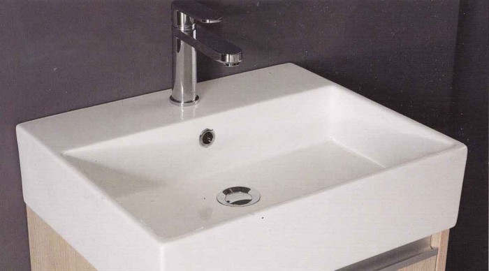 SLIM 50X42 Countertop washbasin